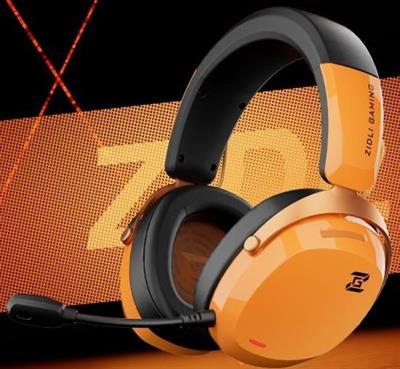 ZIDLI Magnetic Power ZGH05-C Gaming Headset wired USB interface 7.1 Head-Mounted Orange (Open Box)