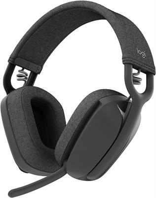  Logitech Zone Vibe 100 Lightweight Wireless Over Ear Headphones with Noise Canceling Microphone - Black