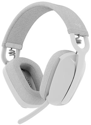  Logitech Zone Vibe 100 Lightweight Wireless Over Ear Headphones with Noise Canceling Microphone - Off White