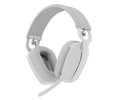  Logitech Zone Vibe 100 Lightweight Wireless Over Ear Headphones with Noise Canceling Microphone - Off White
