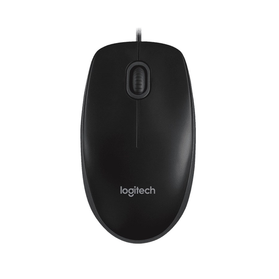 Logitech Optical USB Mouse B100 (910-001439) Black 3 Buttons 1 x Wheel USB Wired Optical 800 dpi Mou
