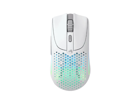 GLORIOUS Model O 2 Matte White Wireless Bluetooth Gaming Mouse
