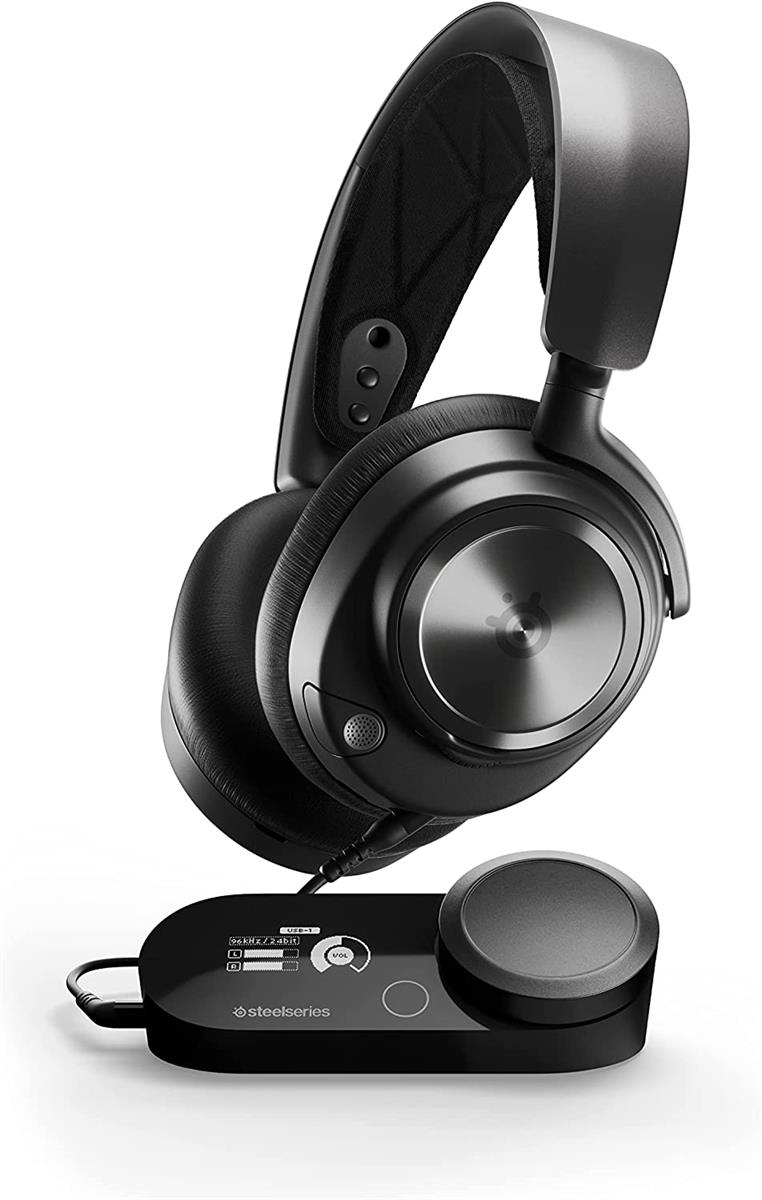 SteelSeries Arctis Nova Pro Multi-System Wired Gaming Headset - Premium Hi-Fi Drivers - Black