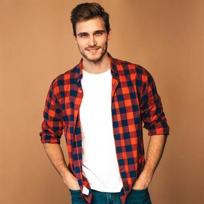 Brushed Flannel Check Shirt - Long Sleeved