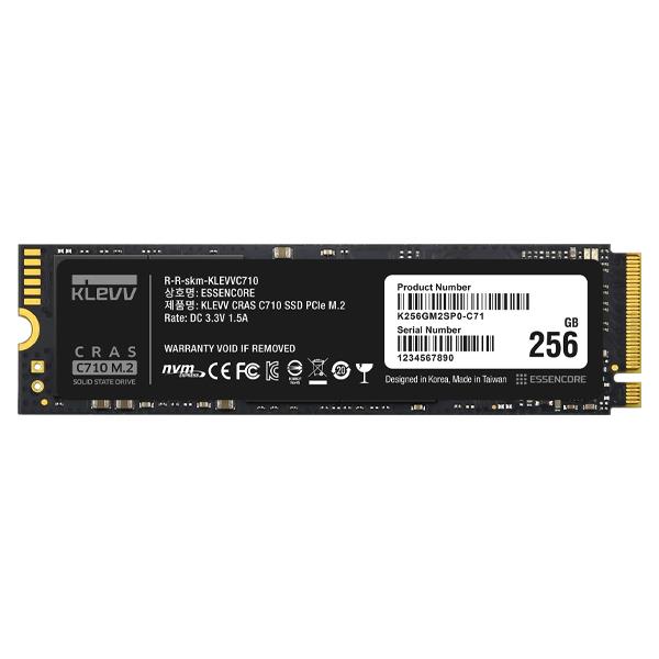 KLEVV 256GB Cras C710 M.2 NVMe 2280 Internal SSD in Pakistan for