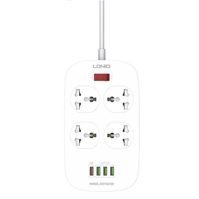 LDNIO SC4407 2500W 4 Outlet Ports + 4 USB Ports Power Strip