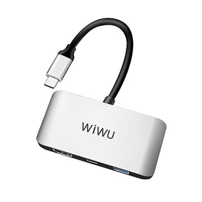 WiWU Alpha C2H 3 IN 1 USB Type C Hub