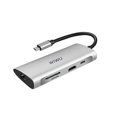 WIWU Alpha A831HRT 8 IN 1 USB Type C Hub