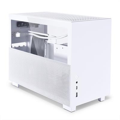 LIAN LI Q58 Tempered Glass-Aluminium Mini ITX Case- White