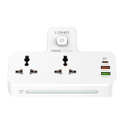 LDNIO SC2311 2500W 2 Outlet Ports + 3 USB Ports Power Strip