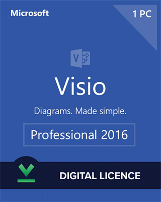 Microsoft Visio Professional 2016 1PC