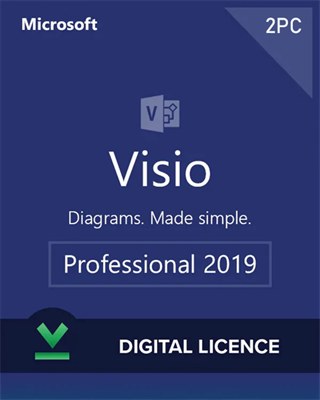 Microsoft Visio Professional 2019 2PC