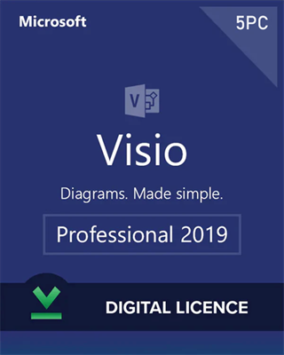 Microsoft Visio Professional 2019 5PC