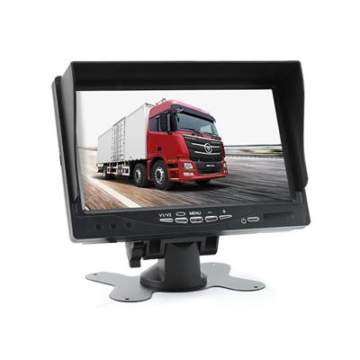 7inch stand alone monitor with sun visor 4 pin Aviation Connecter 
