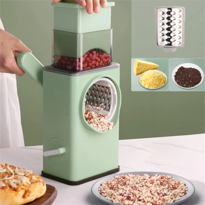 Multifunctional Manual Vegetable Spiral Slicer Cheese Grater