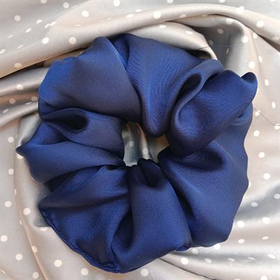 Navy blue - Silk Scrunchie