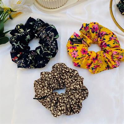 Floral Printed Scrunchies