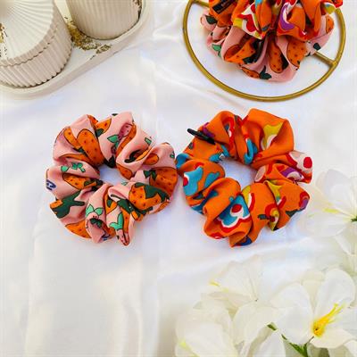 Energetic Printed Scrunchies