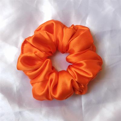 Coral - Silk Scrunchie