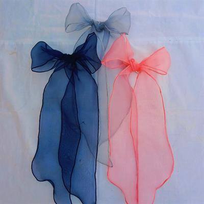 Organza Bow Clips - Pack Of 3
