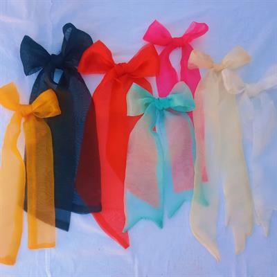 Organza Hair Ties - Pack Of 7