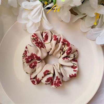 Rosebud- Silk Scrunchie