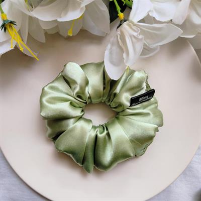 Mint - Silk Scrunchie