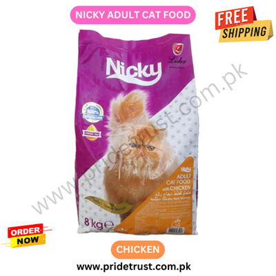 Nicky Adult Cat Food - Chicken 8 Kg