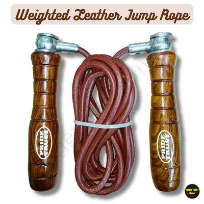 Pro Weighted Leather Skipping Rope