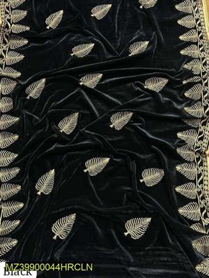 1 Pc Women's Velvet Embroidered Shawl