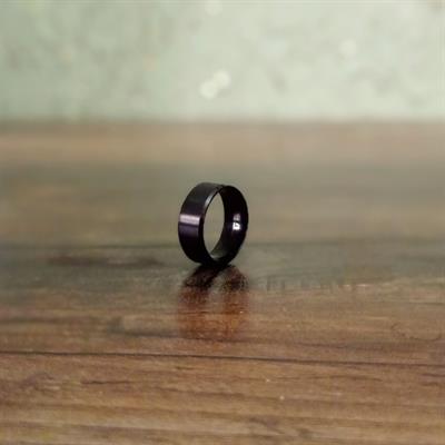 Broad Stainless Steel Ring - Black