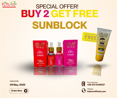 Buy Two Lip Cheeks Tint And Get Free Sunblock