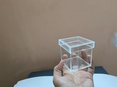 Transparent Acrylic Gift Box (1 Pc) (3x3x3 inches)