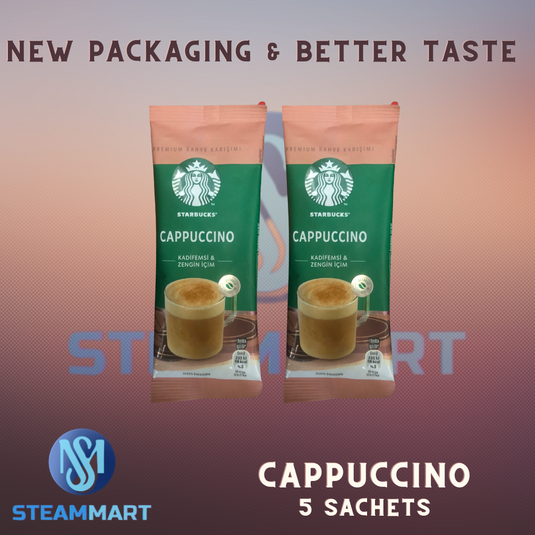 Starbucks Instant Coffee Cappuccino 5 Sachets 110g Imported in