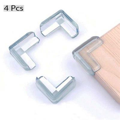 4 Pcs Table Corner Protector Pakistan | Furniture Edge Safety, Baby Proofing, Corner Guards for Home and Office