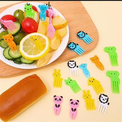 Set of 10 Mini Lovely Animal Fork