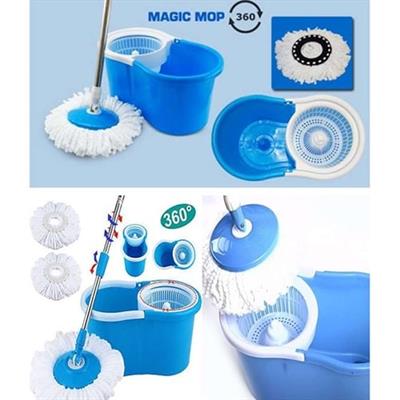 Magic Spin Mop Set - 360 Degree Microfiber Mop Head Home Clean Tools Microfiber