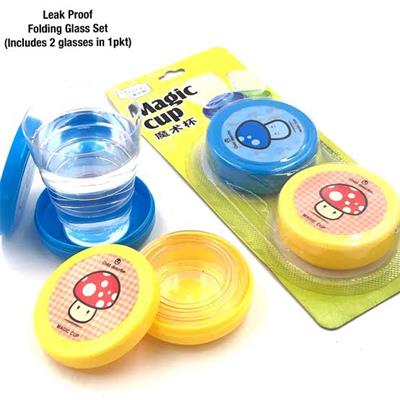 Pack Of 2 Folding Collapsible Magic Cup-_ Leakproof_-Unbreakable