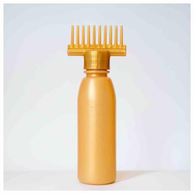 Hair Oil Comb Bottle gold