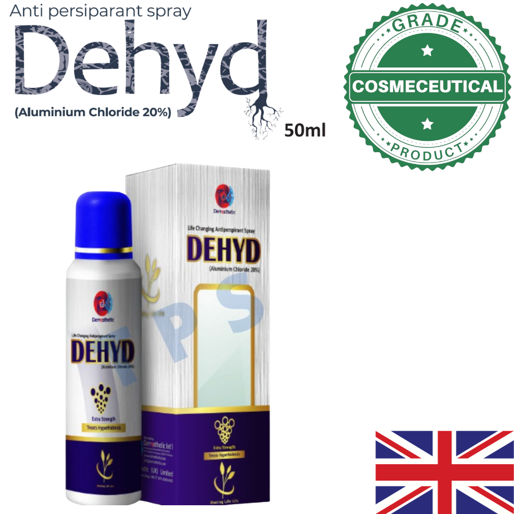 DEHYD Spray Aluminum Chloride 20 Effective Hyperhidrosis Treatment