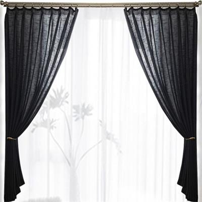 Black color Sun Shade Curtin Net With big rings, High quality,Shading Rate 90%-95%,Used for Garden, Balconies,Playgrounds, Swimming pool.The black Shade Net reduces temperatures by up to 8 degrees.