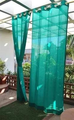 Green Shade Curtin Net with big rings, High quality,Shading Rate 90%-95%,Used for Garden, Balconies,Playgrounds, Swimming pool.The Green Shade Net reduces temperatures by up to 8 degrees.