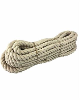 6 mm Natural Cotton Rope x 50 feet Hank, Soft Cotton Rope, White Natural Rope.
