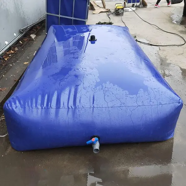 PVC Water Storage Tank,Folding Tarpaulin Reservoir Bag with Valve, Emergency Water Bladder for Outdoor Garden Lrrigation Breeding