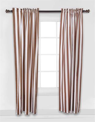 Brown and White Stripe Curtain canvas Fabrics,100% waterproof,Heat resistance, uv-stabilised.Used for sunshade & privacy fence.