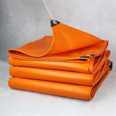 HEAVY DUTY KOREAN PLASTIC ORANGE TARPAL SIZE (18 ft X 33 ft) 200 gsm USED FOR SUNSHADE AND OTHER OUTDOOR ACTIVITIES.