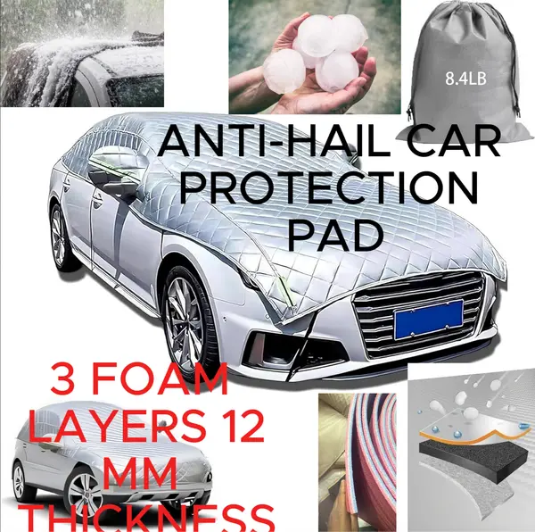 Anti Hail Multilayer Thickened  Car Cover with 12mm Thick High Density EVA Cushioning Foam Pad