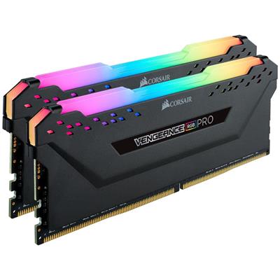 Corsair VENGEANCE® RGB PRO 16GB (2 x 8GB) DDR4 DRAM 3200MHz C16 Memory Kit — Black