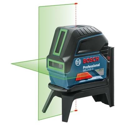 Bosch GCL 2-15 G + RM 1 Green Laser Leveling Meter