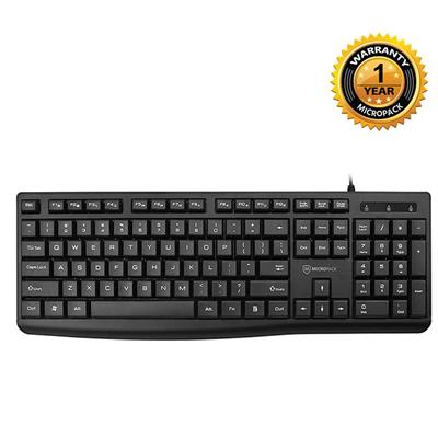 Micropack USB Keyboard K-206 Black With Multimedia Hot Keys